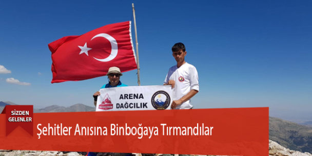 Şehitler Anısına Binboğaya Tırmandılar