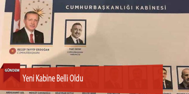 Yeni Kabine Belli Oldu