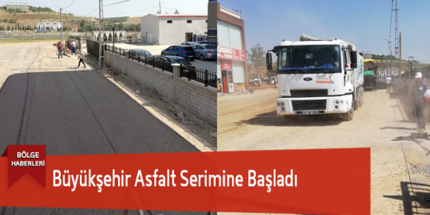 Büyükşehir Asfalt Serimine Başladı
