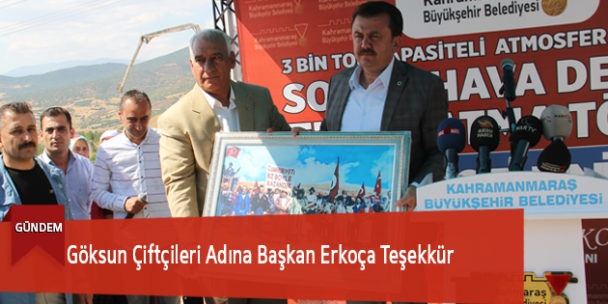 Göksun Çiftçileri Adına Başkan Erkoça Teşekkür