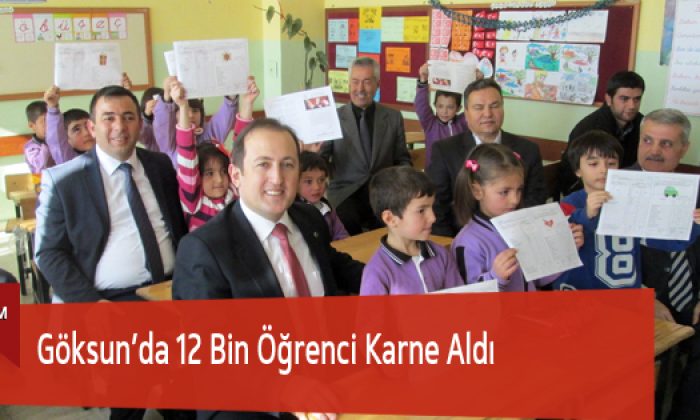 Göksun’da 12 Bin Öğrenci Karne Aldı