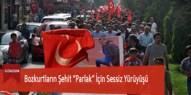 Bozkurtların Şehit “Parlak” İçin Sessiz Yürüyüşü
