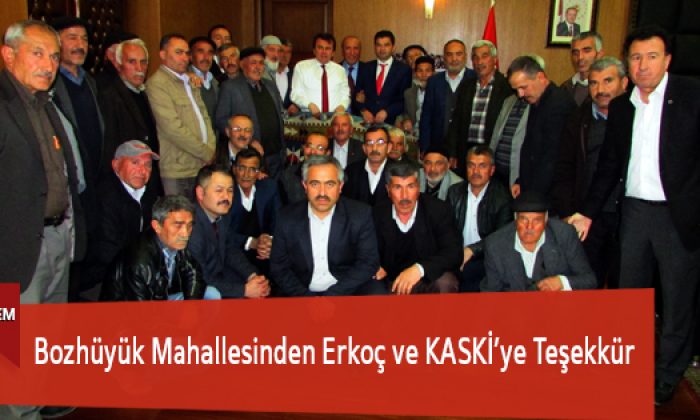 Bozhüyük Mahallesinden Erkoç ve KASKİ’ye Teşekkür
