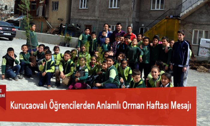 Kurucaovalı Öğrencilerden Anlamlı Orman Haftası Mesajı