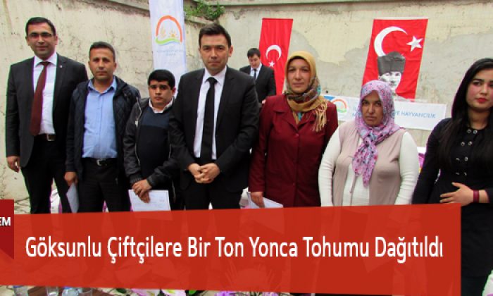 Göksunlu Çifçilere Bir Ton Yonca Tohumu Dağıtıldı