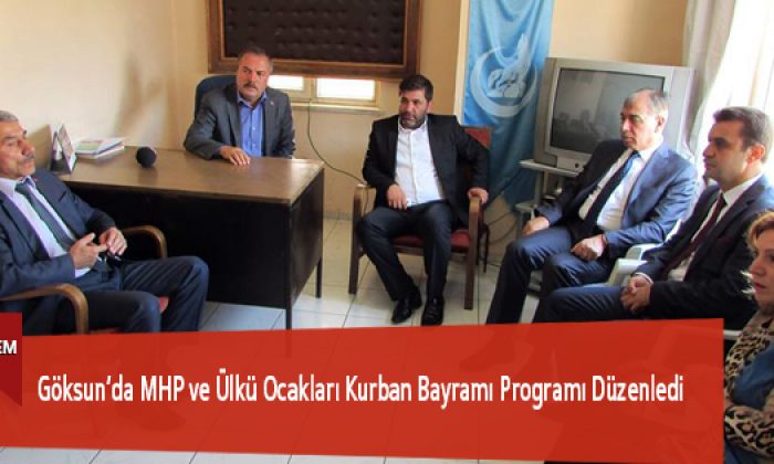 Göksun’da MHP ve Ülkü Ocakları Kurban Bayramı Programı Düzenledi