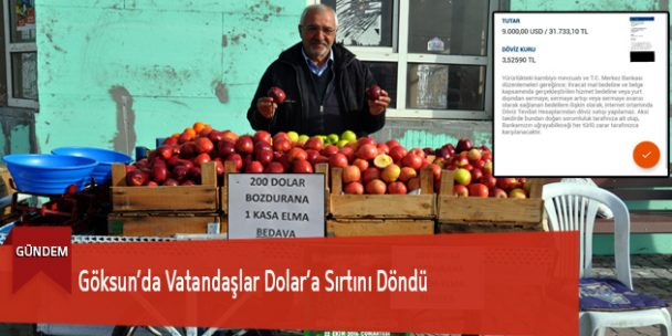 Göksun’da Vatandaşlar Dolar’a Sırtını Döndü