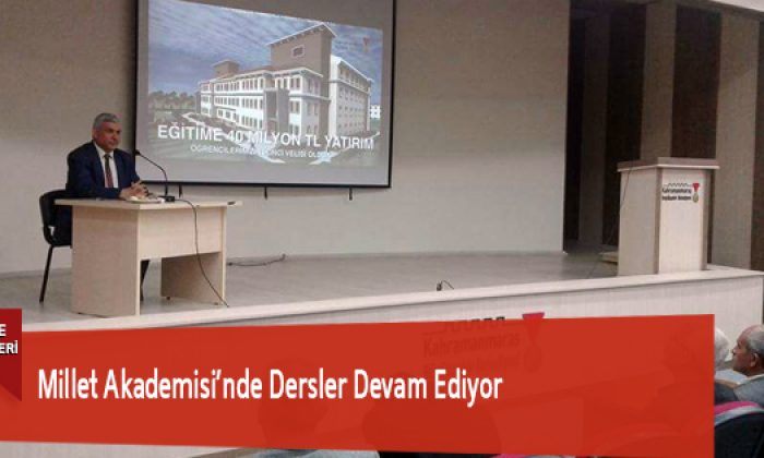 Millet Akademisi’nde Dersler Devam Ediyor