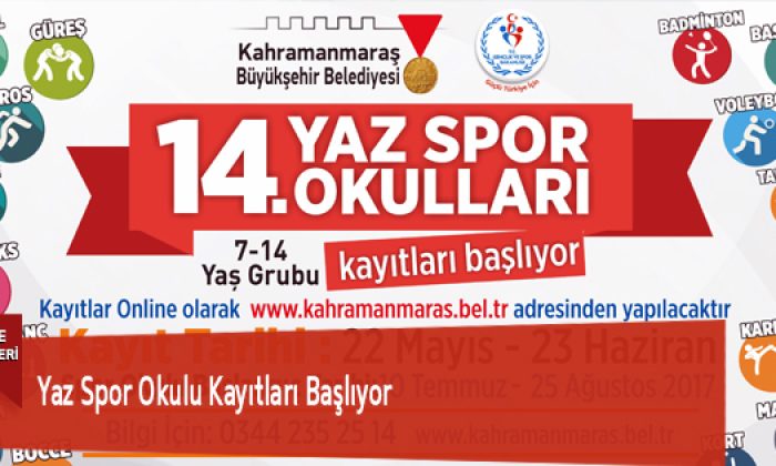 Yaz Spor Okulu Kayıtları Başlıyor