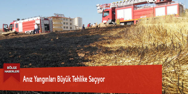 Anız Yangınları Büyük Tehlike Saçıyor