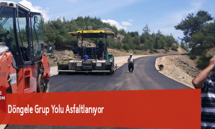 Döngele Grup Yolu Asfaltlanıyor