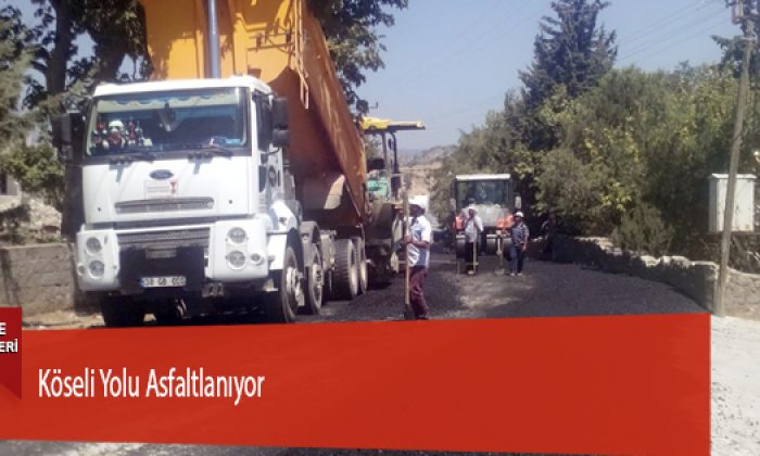 Köseli Yolu Asfaltlanıyor