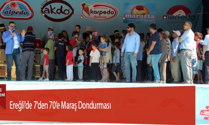 Ereğli’de 7‘den 70’e Maraş Dondurması