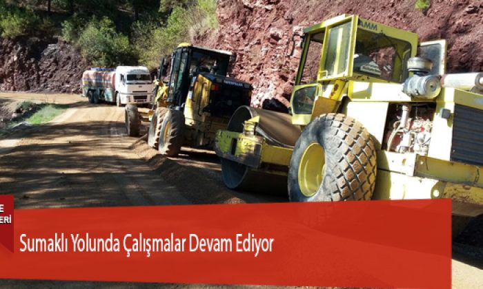 Sumaklı Yolunda Çalışmalar Devam Ediyor