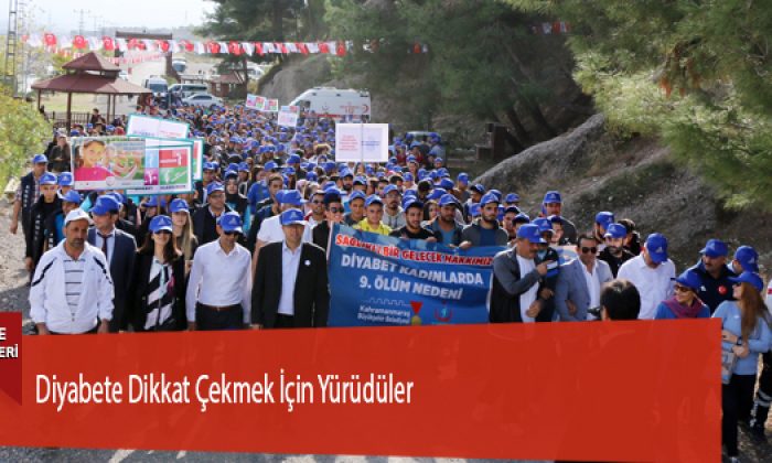 Diyabete Dikkat Çekmek İçin Yürüdüler