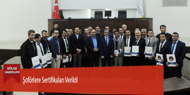 Şoförlere Sertifikaları Verildi
