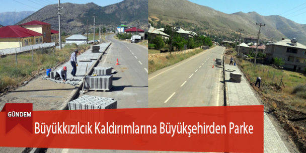 Büyükkızılcık Kaldırımlarına Büyükşehirden Parke