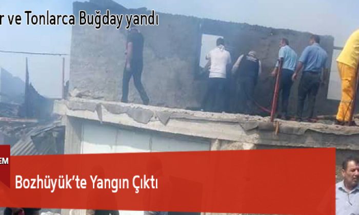 Bozhüyük’te Yangın Çıktı