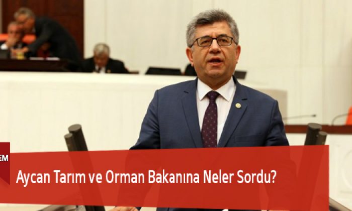 Aycan Tarım ve Orman Bakanına Neler Sordu?