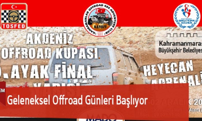 Geleneksel Offroad Günleri Başlıyor