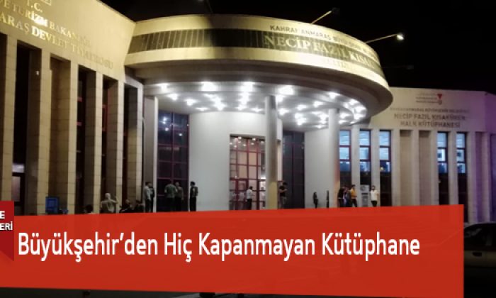 Büyükşehir’den Hiç Kapanmayan Kütüphane