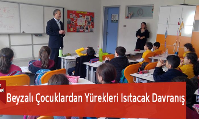 Beyzalı Çocuklardan Yürekleri Isıtacak Davranış