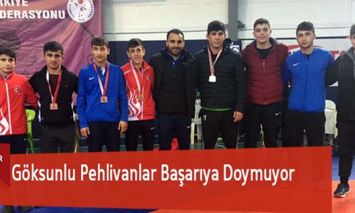 Göksunlu Pehlivanlar Başarıya Doymuyor