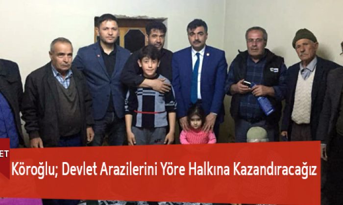Köroğlu; Devlet Arazilerini Yöre Halkına Kazandıracağız