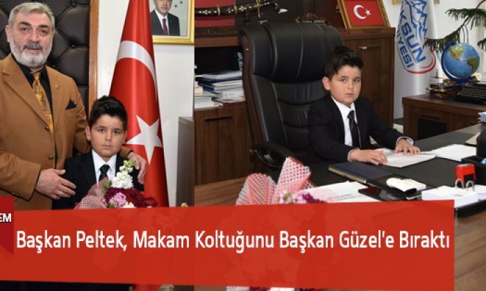 Başkan Peltek, Makam Koltuğunu Başkan Güzel’e Bıraktı