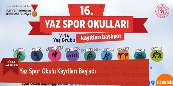 Yaz Spor Okulu Kayıtları Başladı