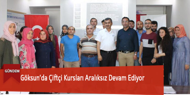 Göksun’da Çiftçi Kursları Aralıksız Devam Ediyor