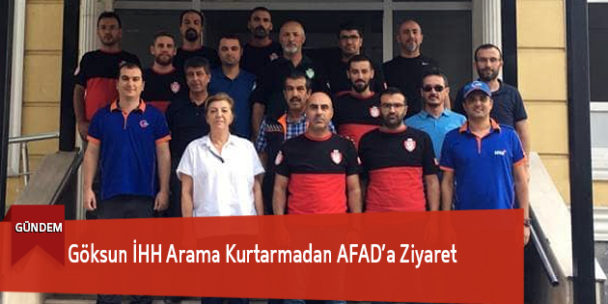 Göksun İHH Arama Kurtarmadan AFAD’a Ziyaret
