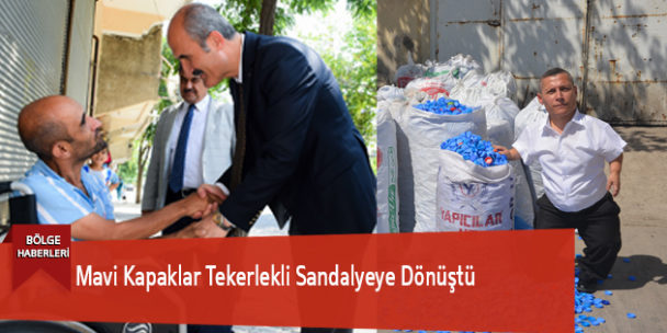 Dulkadiroğlu’nda Mavi Kapaklar Tekerlekli Sandalyeye Dönüştü