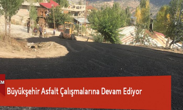 Büyükşehir Asfalt Çalışmalarına Devam Ediyor