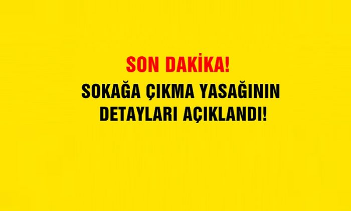 Sokağa Çıkma Yasağının Detayları Açıklandı