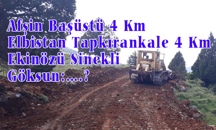 Büyükşehir Yayla Yollarını Yapıyor