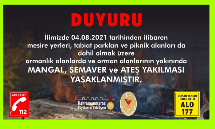 Orman Yangınlarına Ateş Tedbiri
