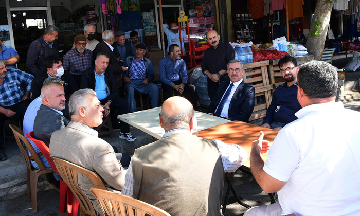 Başkan Güngör Köy Garajı’nda Esnafla Bir Araya Geldi