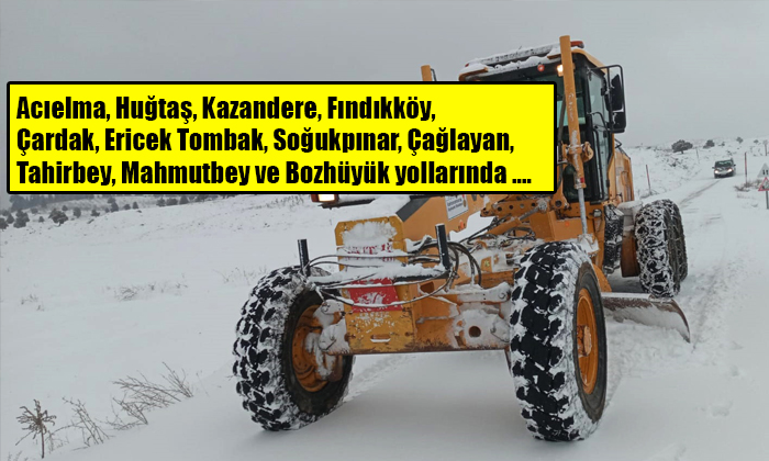 Yollar Büyükşehir’le Ulaşıma Açık Tutuluyor