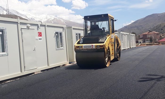 Büyükşehir Nurhak Konteyner Kentte Asfalt Çalışmalarını Tamamladı